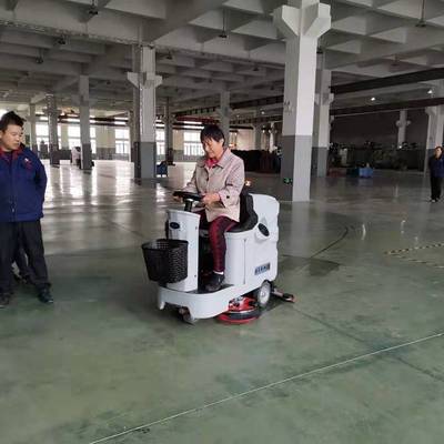 仓库地面清洁手推式洗地机L520BT 优尼斯超市商场保洁用扫地机